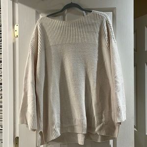 LOFT Plus size 16/18 cream/off white knit sweater
